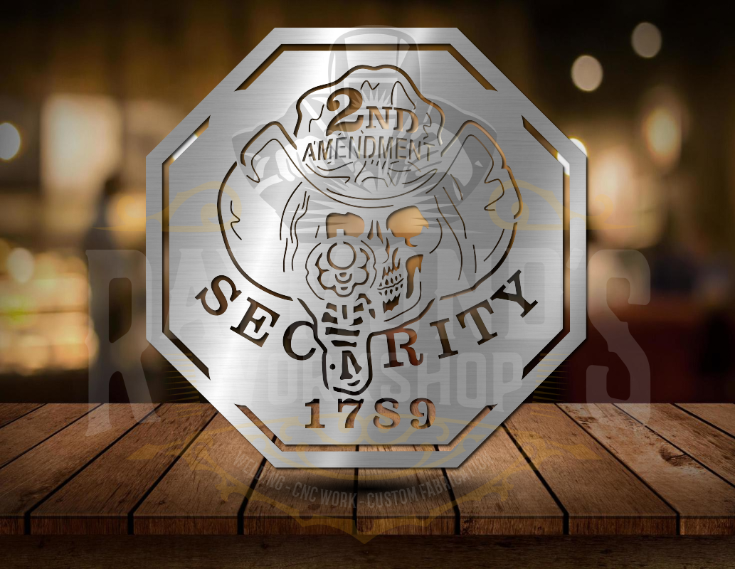 2nd Amendment V2 Wall Art: Showcase Your Support for the Right to Bear Arms - Raymond's Workshop