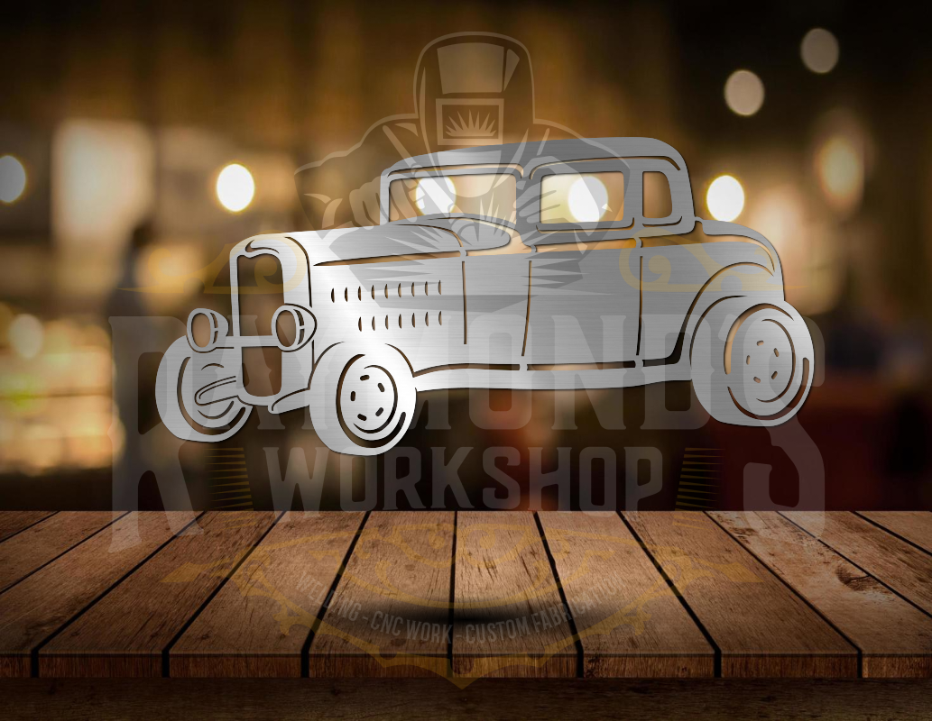 1932 Ford Coupe Precision Cut Sign: A Classic Masterpiece for Car Enthusiasts - Raymond's Workshop