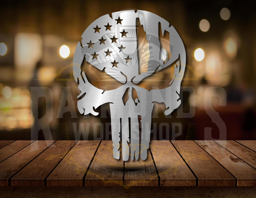Tattered Flag Skull - Raymond's Workshop