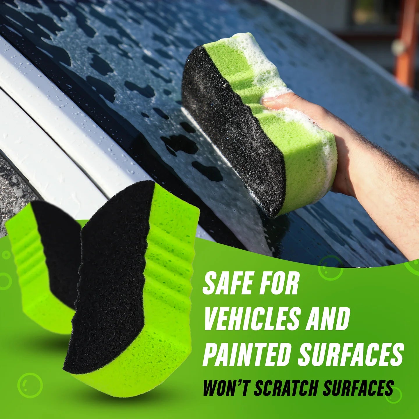 Grip Clean Ultra Scrub Vehicle Wash Sponge (2pk)