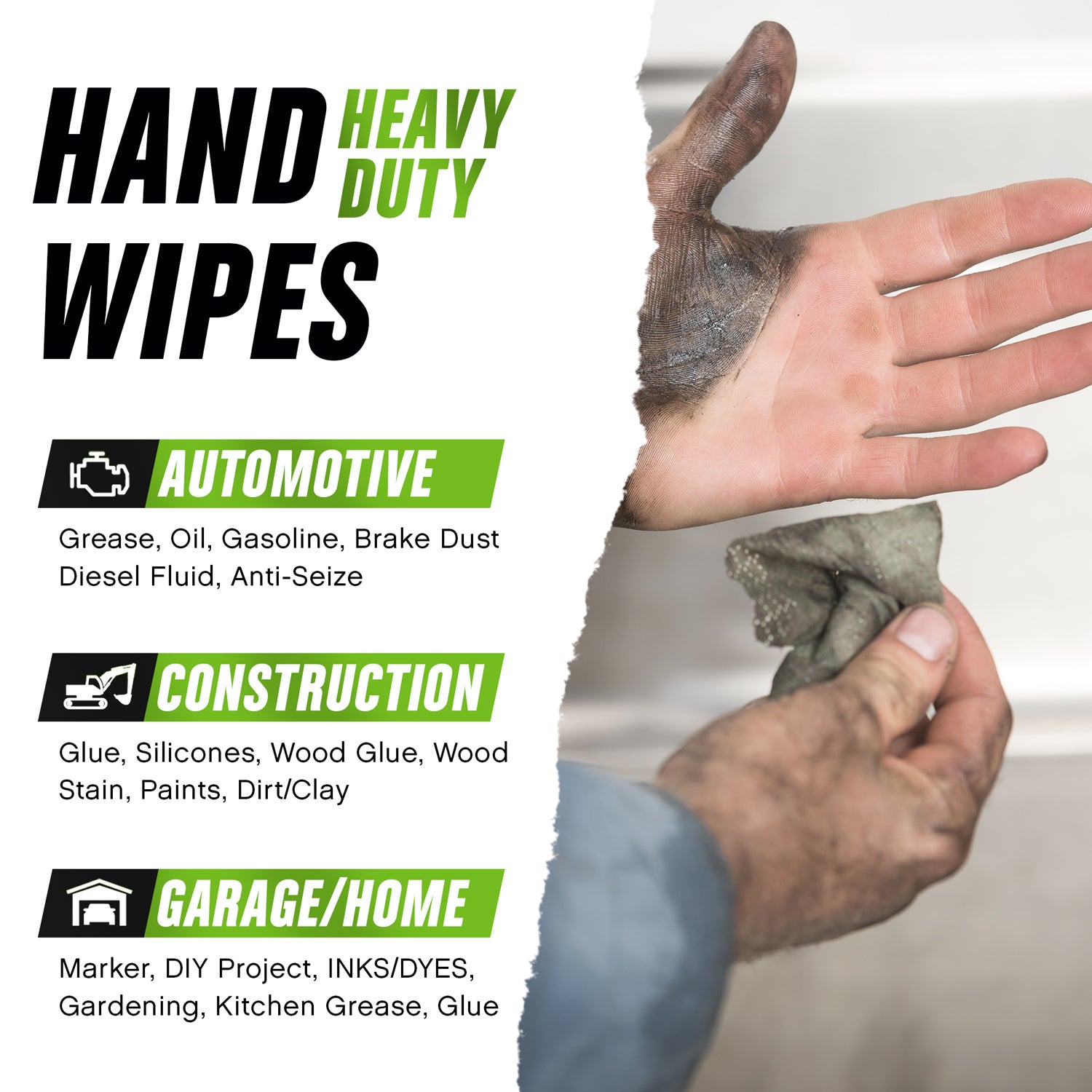 Grip Clean Heavy Duty Hand and Tool Wipes - Raymond's Workshop