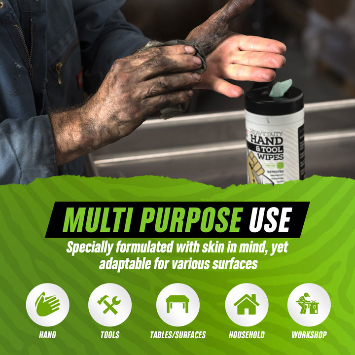 Grip Clean Heavy Duty Hand and Tool Wipes - Raymond's Workshop