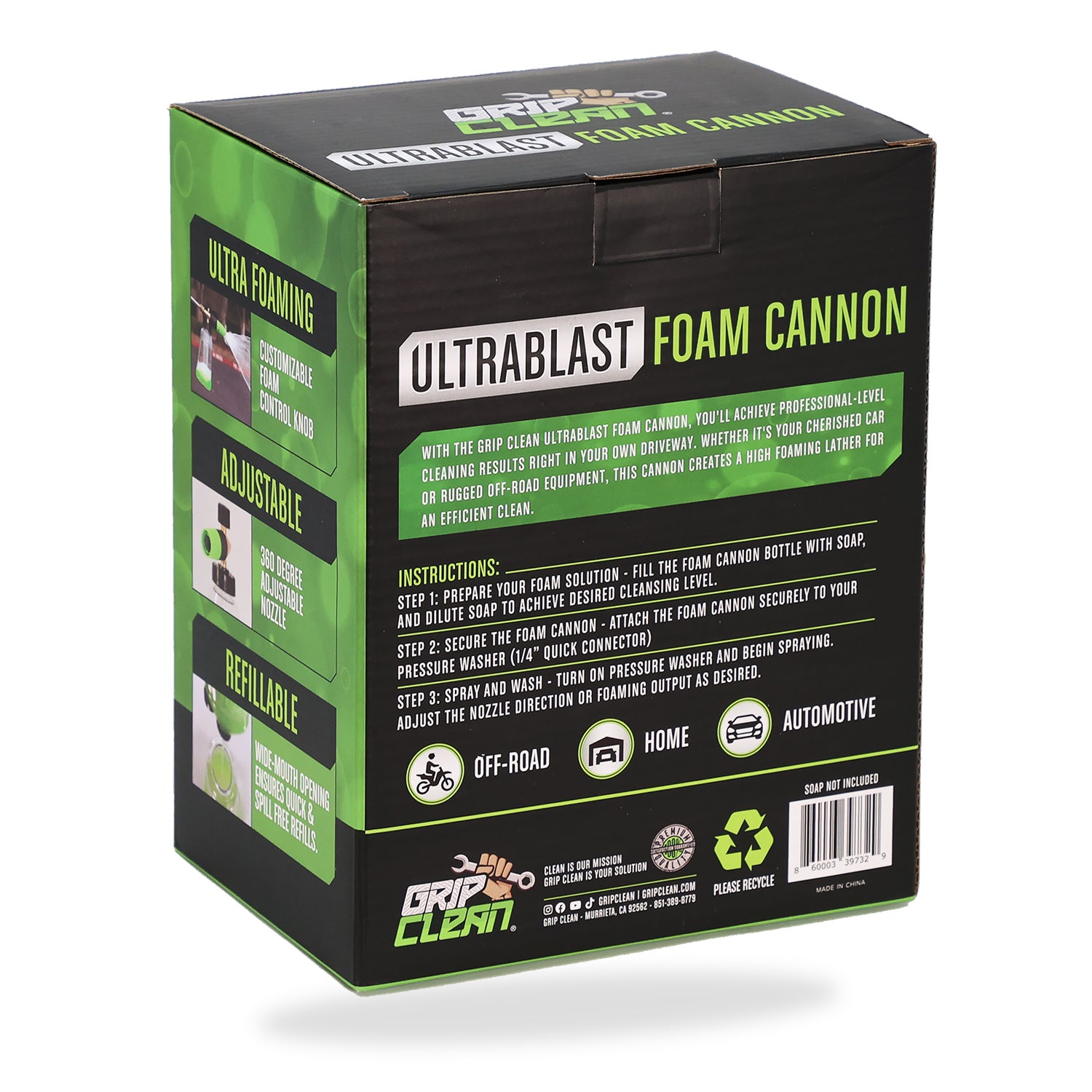 Grip Clean UltraBlast Foam Cannon