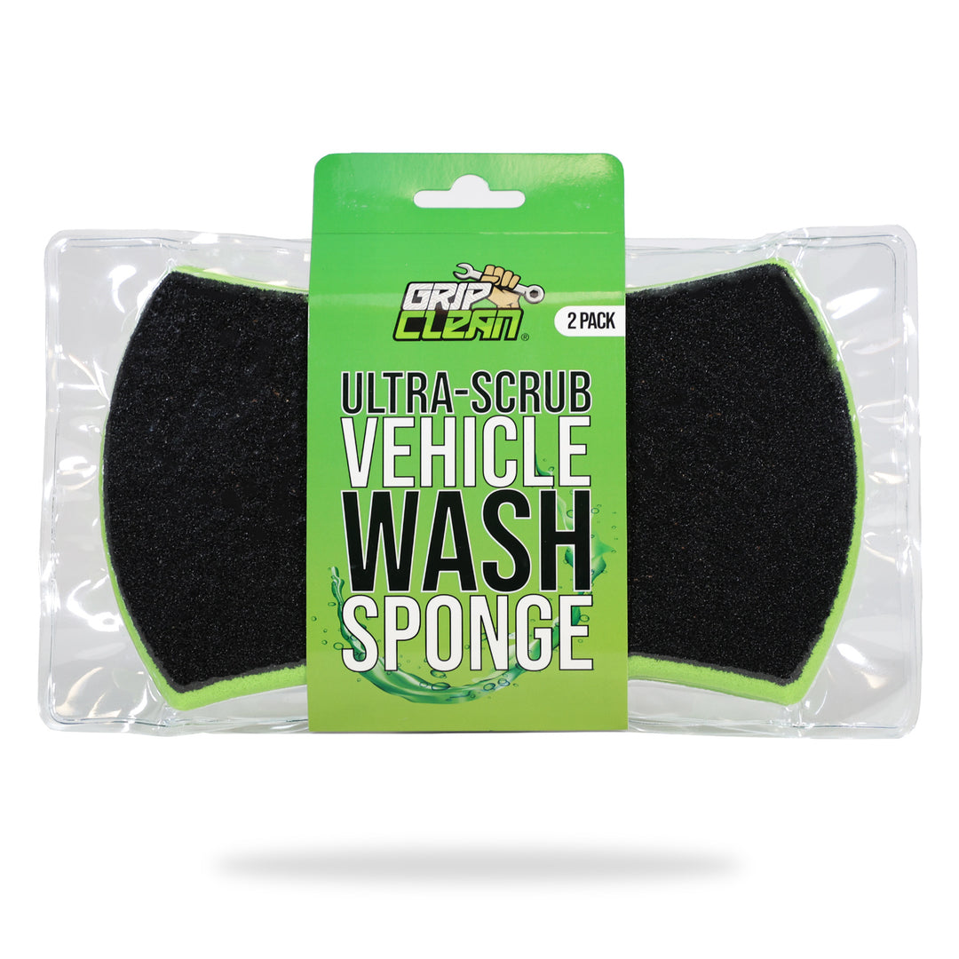 Grip Clean Ultra Scrub Vehicle Wash Sponge (2pk)