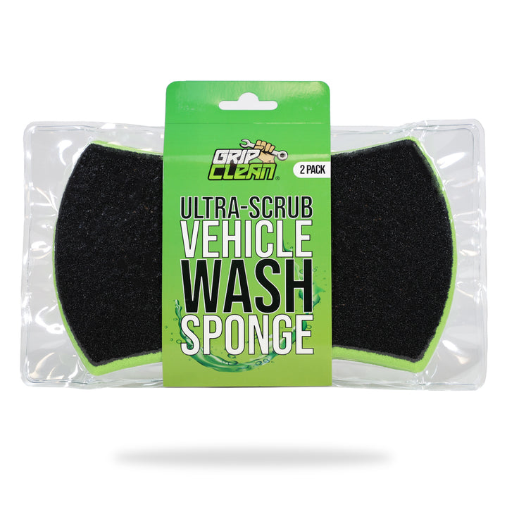 Grip Clean Ultra Scrub Vehicle Wash Sponge (2pk)