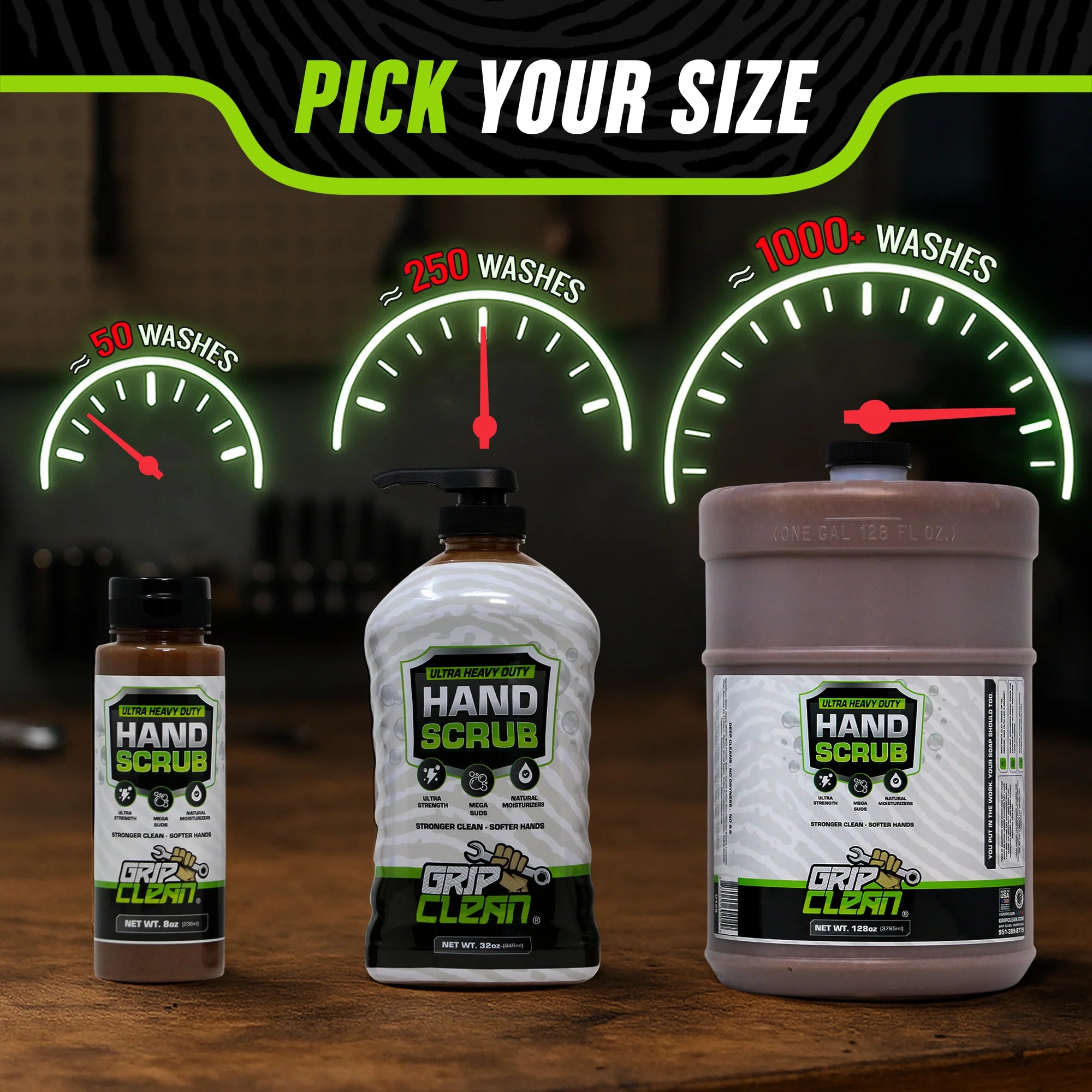 Grip Clean 32oz Ultra HD Walnut Hand Scrub