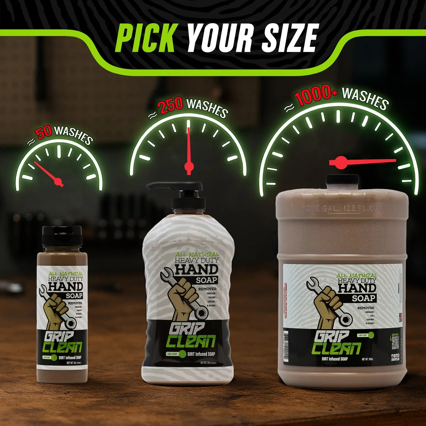 Grip Clean 8oz All Natural Pumice