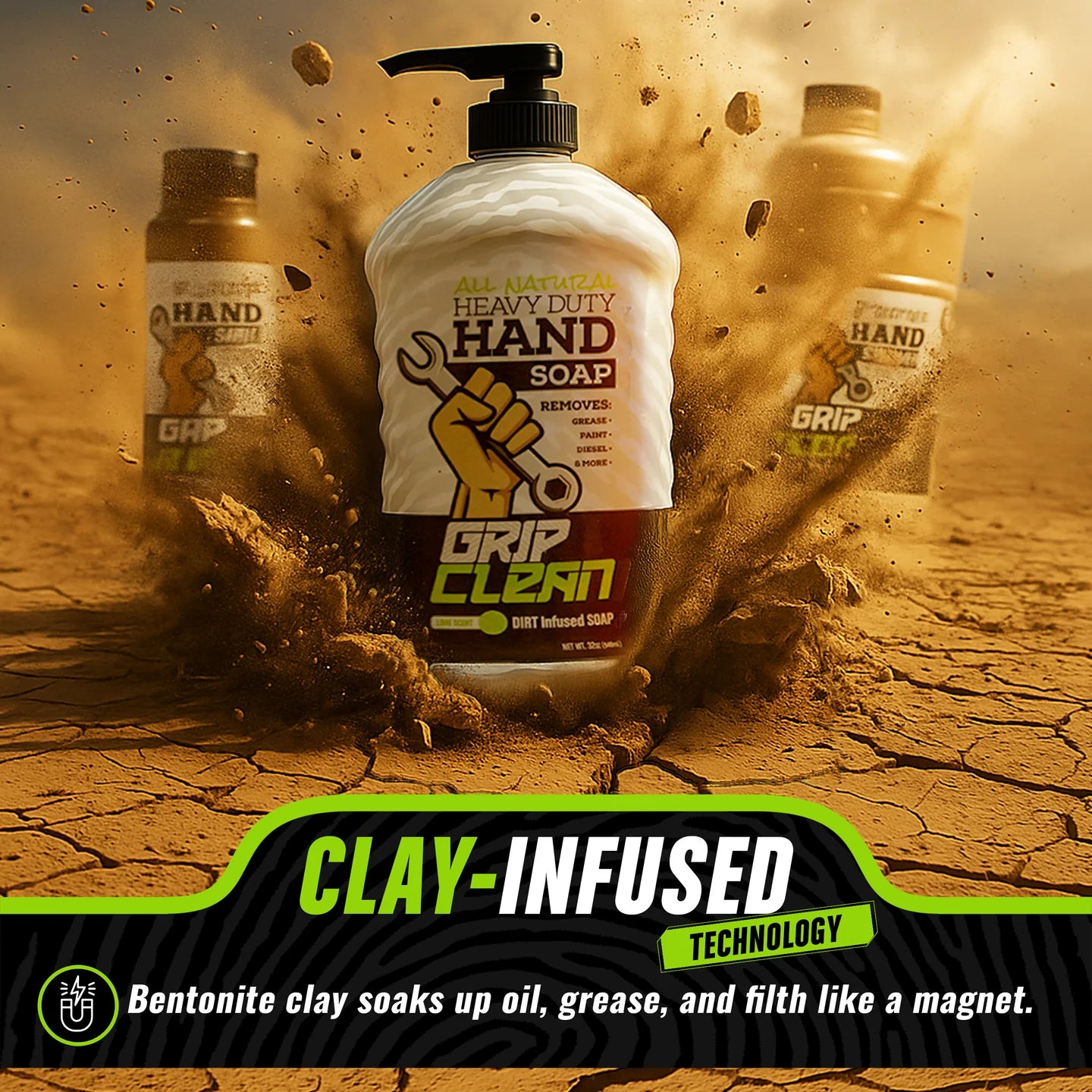 Grip Clean 8oz All Natural Pumice