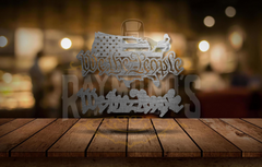 We The People Precision Cut Sign