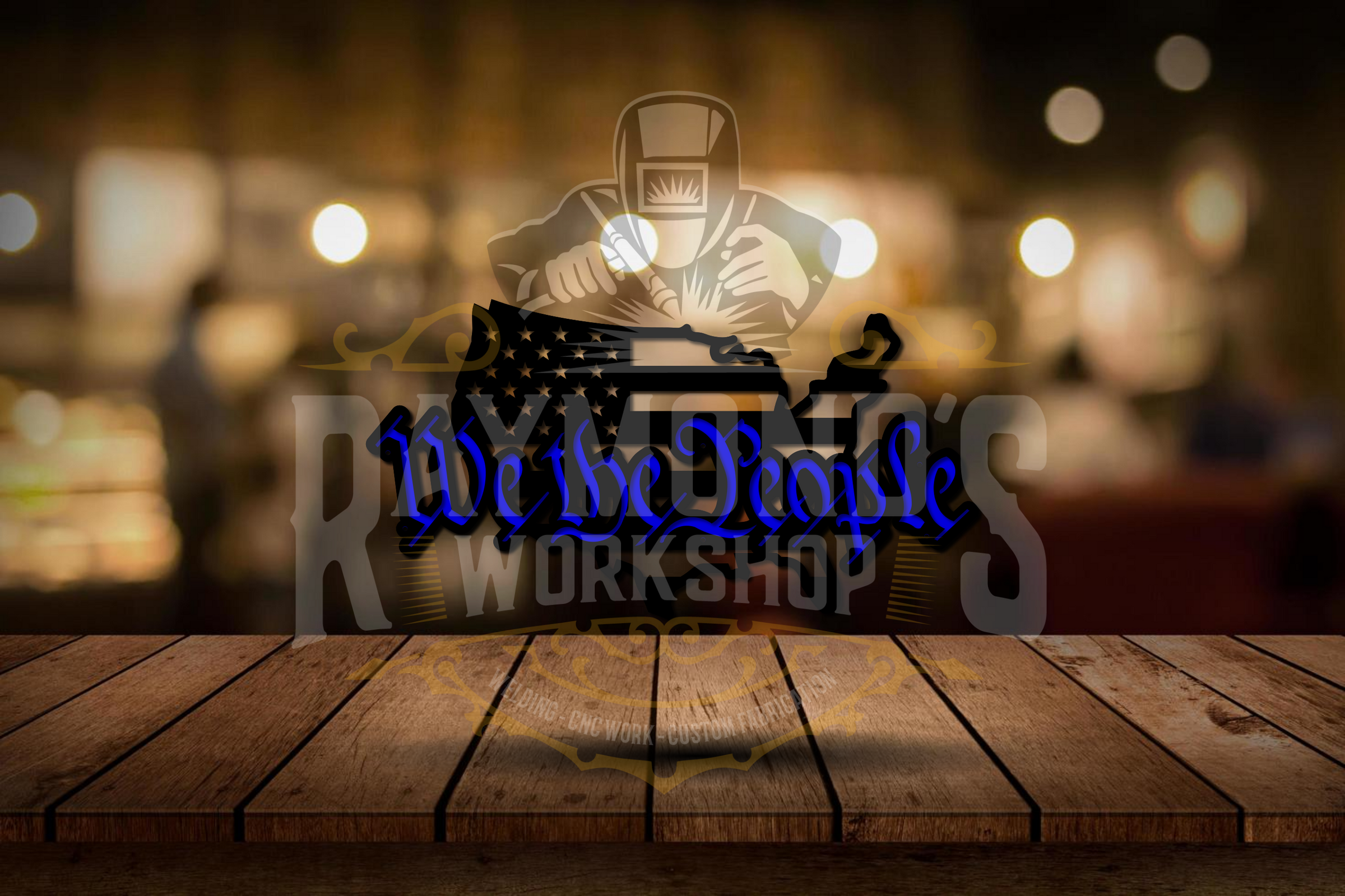 We The People Precision Cut Sign