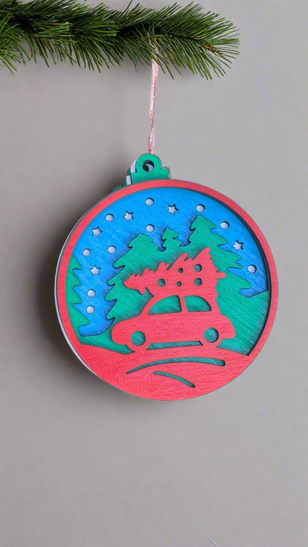 Car with Tree Ornament