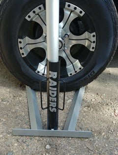 Flag Pole Holders (Wheel Chock) - Raymond's Workshop