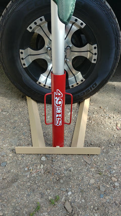 Flag Pole Holders (Wheel Chock) - Raymond's Workshop