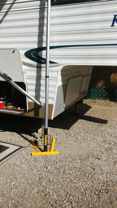 Flag Pole Holders (Wheel Chock) - Raymond's Workshop