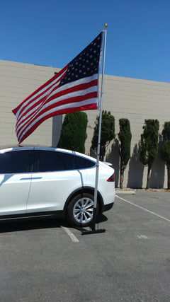 Flag Pole Holders (Wheel Chock) - Raymond's Workshop