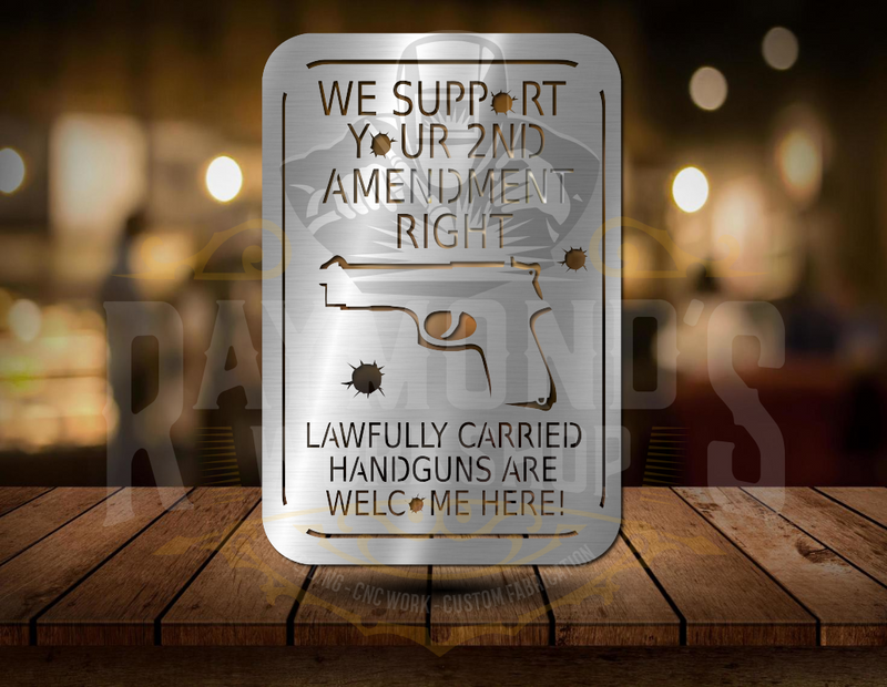 2nd Amendment V1 Wall Art: Unique, High-Quality Décor for Gun Enthusiasts & Patriots - Raymond's Workshop