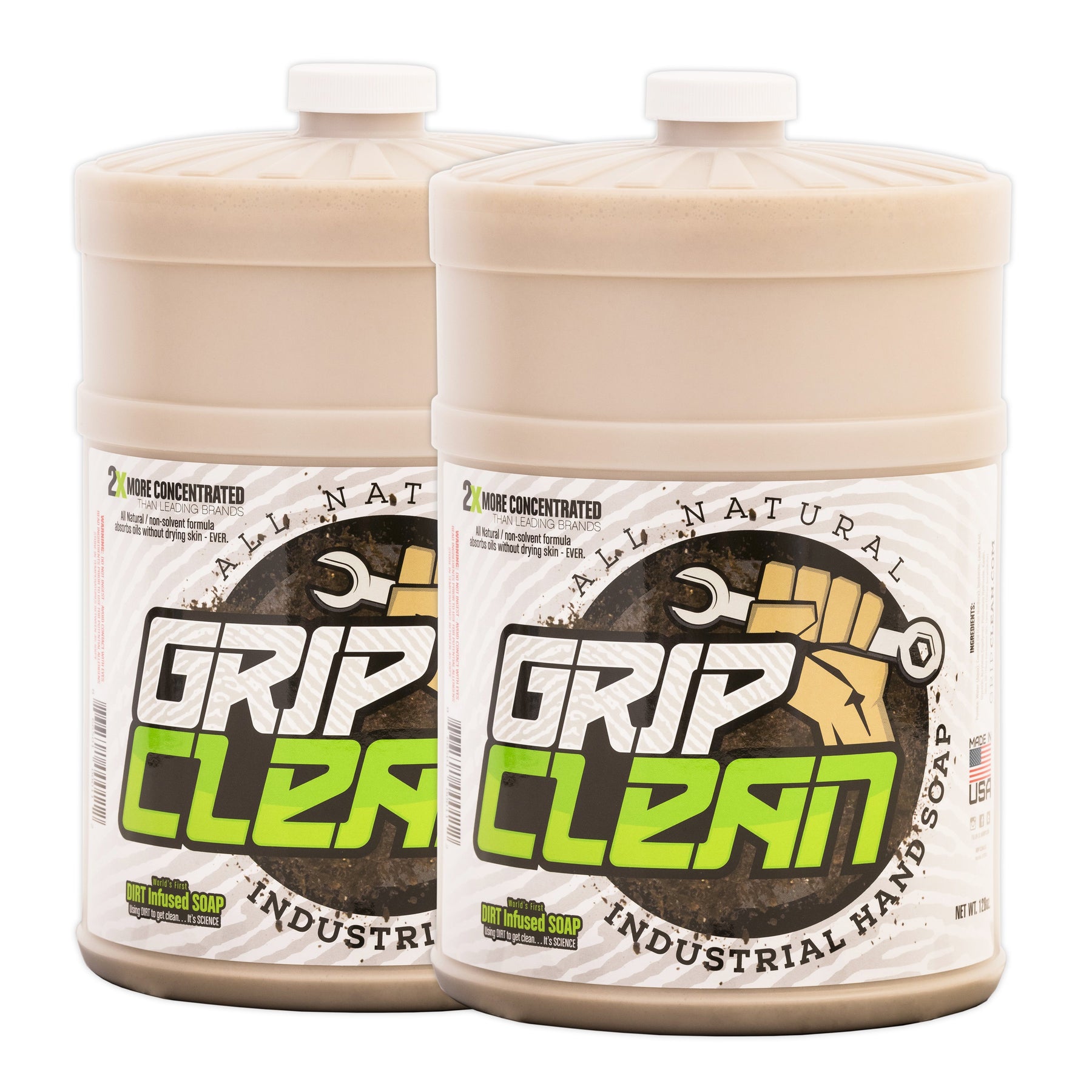 Grip Clean, Hand Cleaner for Auto Mechanics - All Natural Heavy Duty Soap  (8oz)