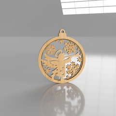 Angel Ornament - CNC Laser Cut - Customizable Christmas Decoration - Raymond's Workshop