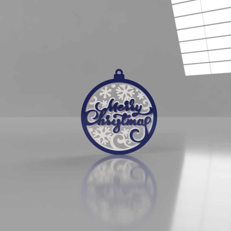 Merry Christmas Ornament - Raymond's Workshop