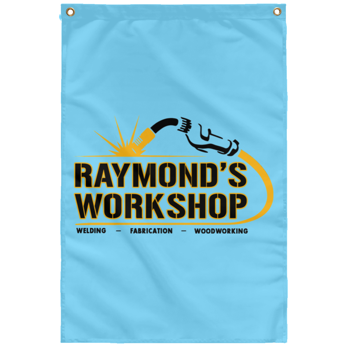 Raymond's Workshop Wall Flag - Raymond's Workshop