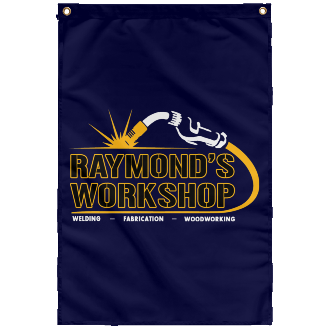 Raymond's Workshop Wall Flag - Raymond's Workshop
