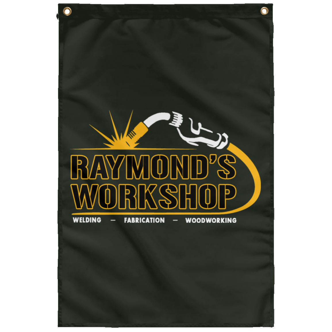 Raymond's Workshop Wall Flag - Raymond's Workshop