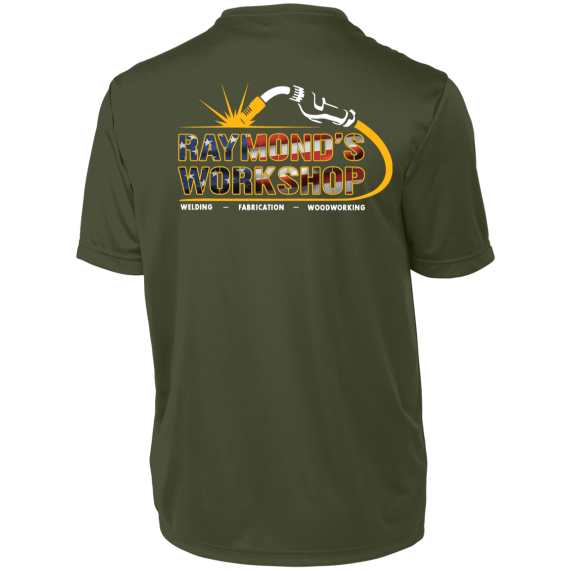 USA Raymond's Workshop Men's Wicking T-Shirt - Raymond's Workshop