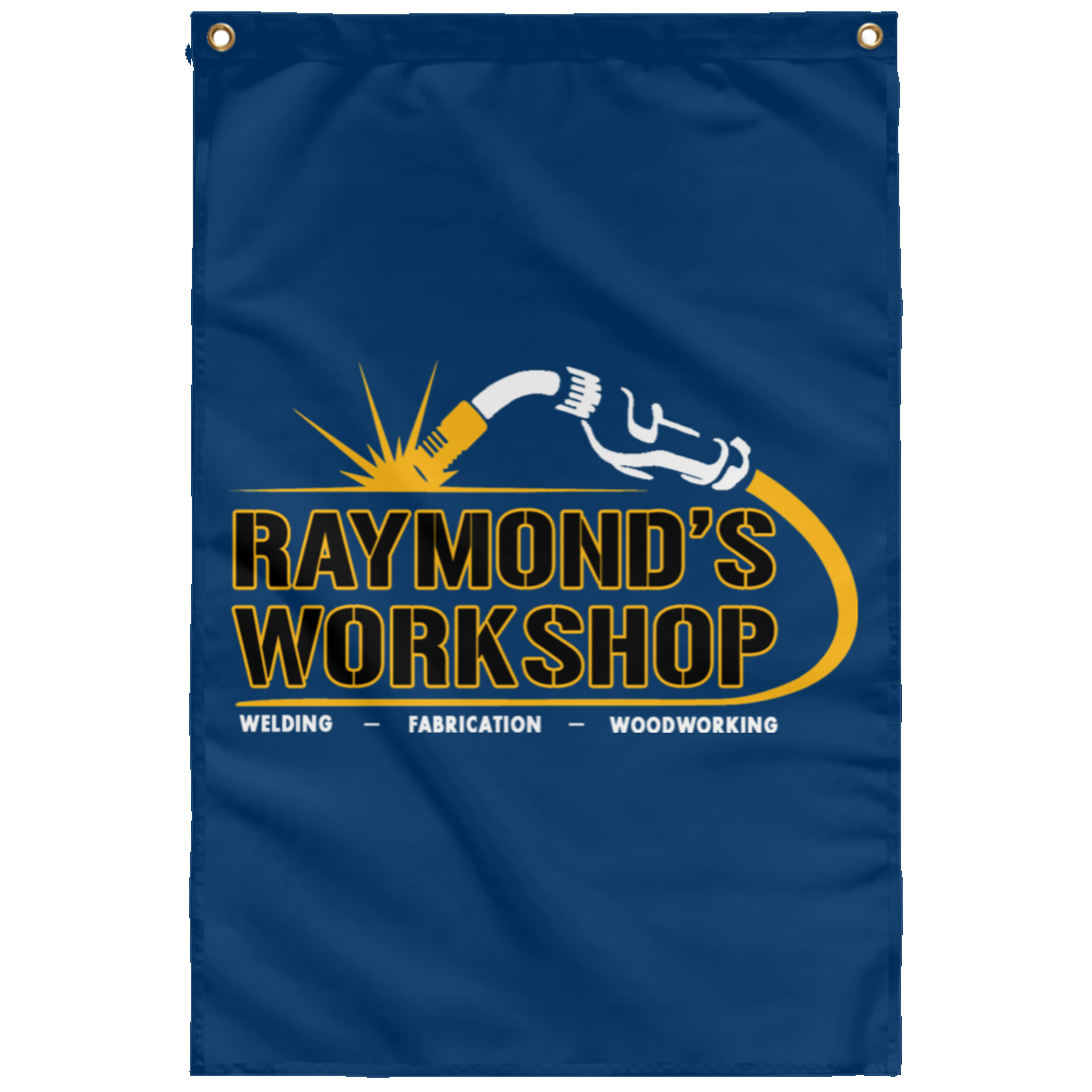 Raymond's Workshop Wall Flag - Raymond's Workshop