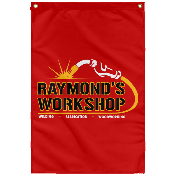 Raymond's Workshop Wall Flag - Raymond's Workshop