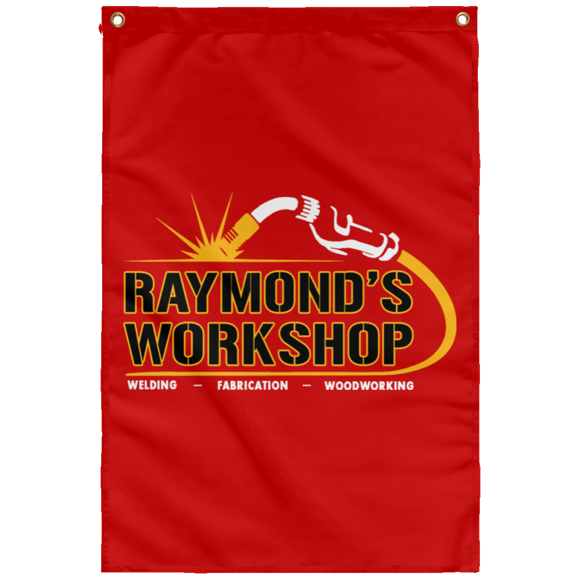 Raymond's Workshop Wall Flag - Raymond's Workshop