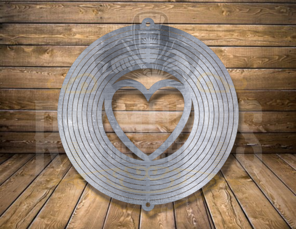 Heart Wind Spinner