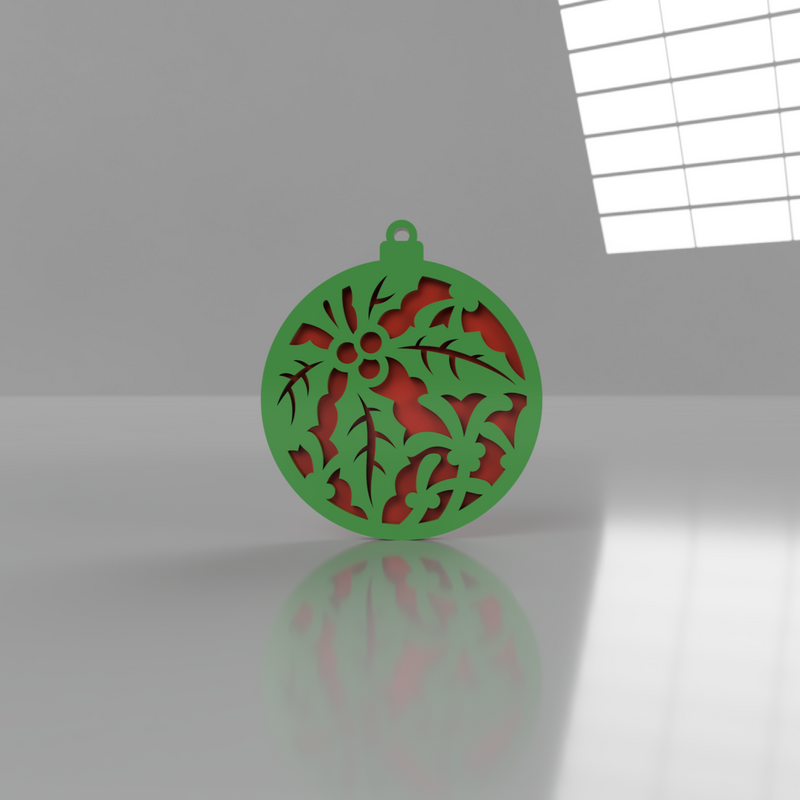 Holly V1 Ornament - Raymond's Workshop