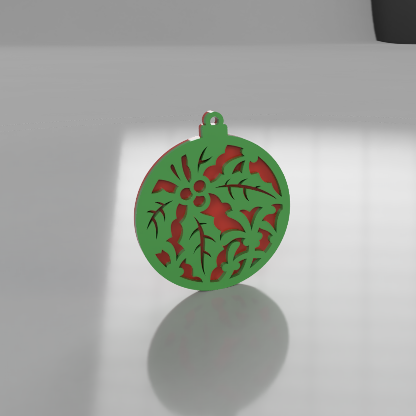 Holly V1 Ornament - Raymond's Workshop