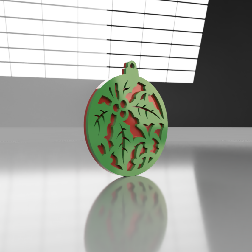Holly V1 Ornament - Raymond's Workshop