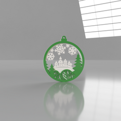 Snow Cabin Ornament - Raymond's Workshop