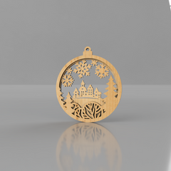 Snow Cabin Ornament - Raymond's Workshop