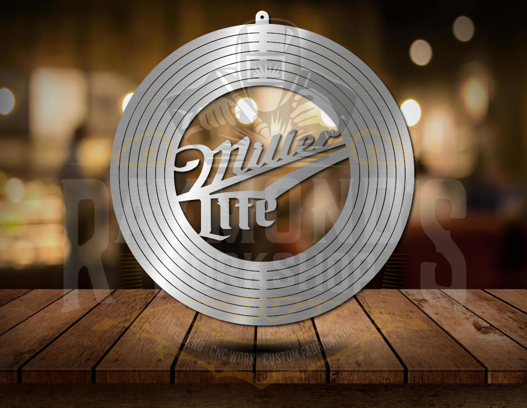 Miller Lite Wind Spinner - Raymond's Workshop