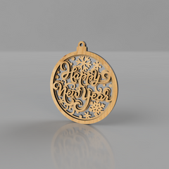 Happy New Year's Ornament - Raymond's Workshop