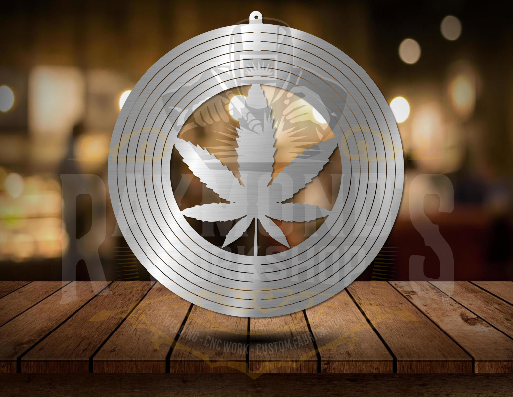 Pot Leaf Wind Spinner - Raymond's Workshop