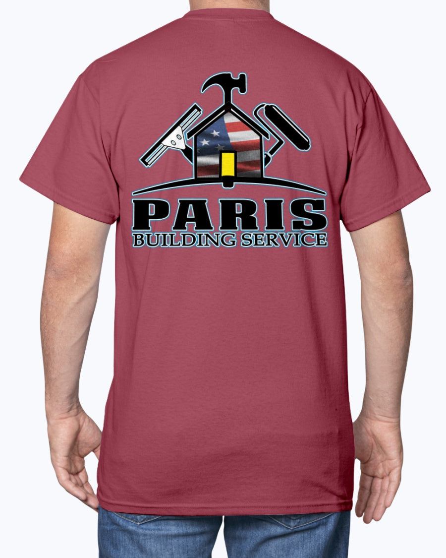 Paris Building Service REDUX USA T-Shirt - Raymond's Workshop