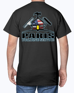 Paris Building Service REDUX USA T-Shirt - Raymond's Workshop