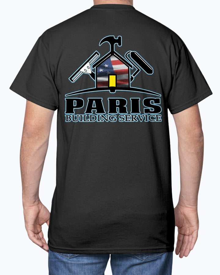 Paris Building Service REDUX USA T-Shirt - Raymond's Workshop