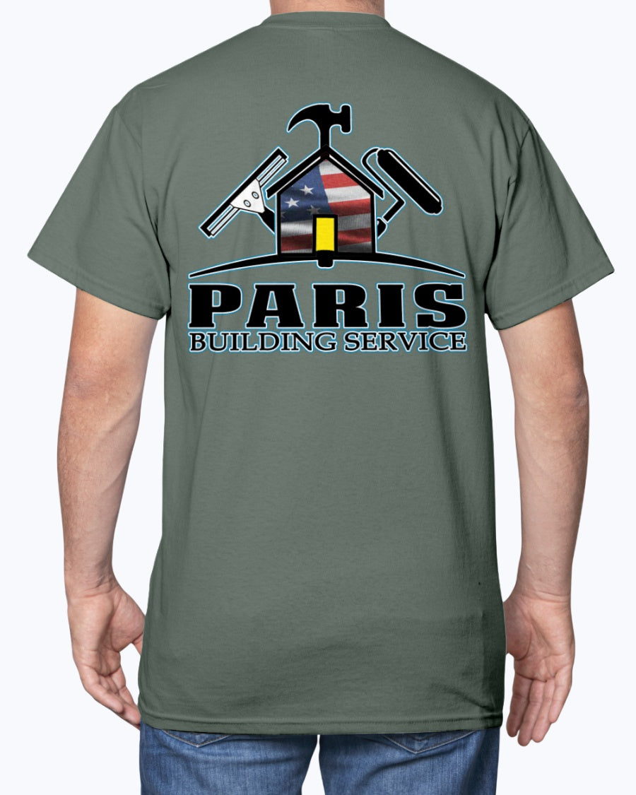 Paris Building Service REDUX USA T-Shirt - Raymond's Workshop