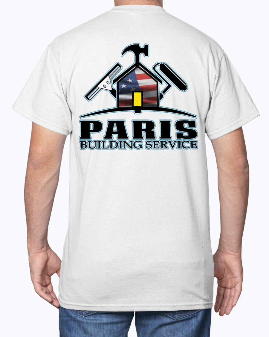 Paris Building Service REDUX USA T-Shirt - Raymond's Workshop