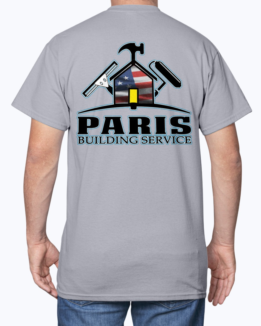 Paris Building Service REDUX USA T-Shirt - Raymond's Workshop
