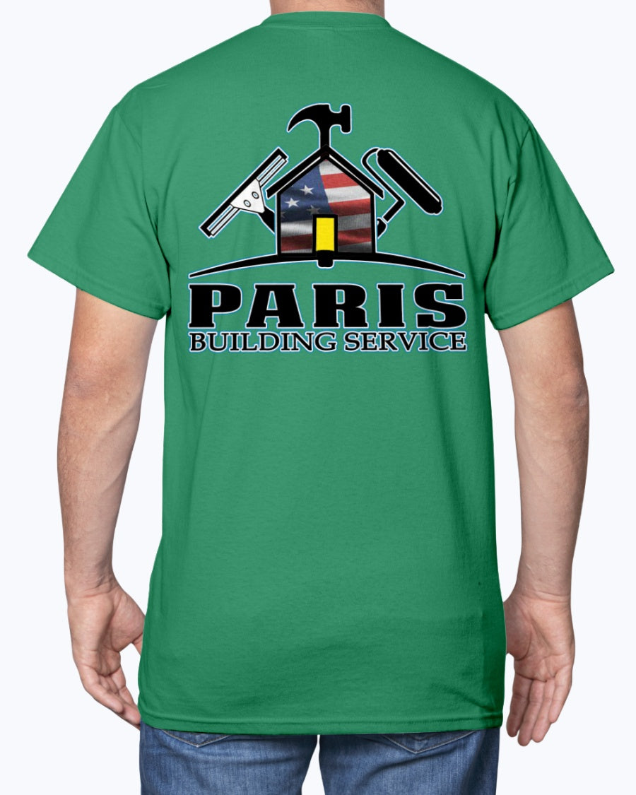 Paris Building Service REDUX USA T-Shirt - Raymond's Workshop