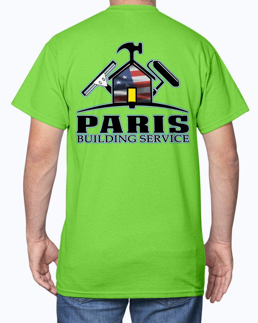 Paris Building Service REDUX USA T-Shirt - Raymond's Workshop